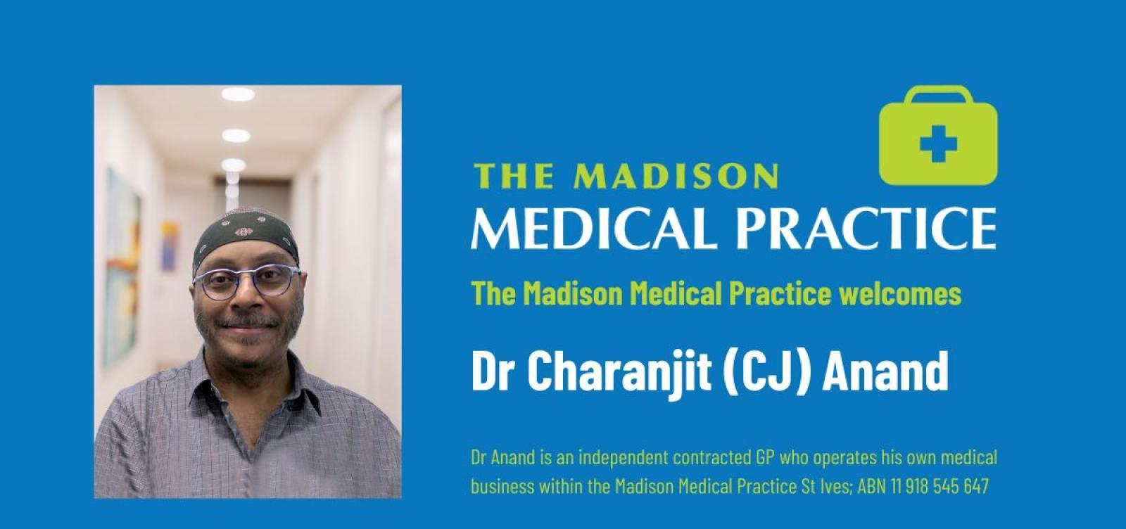 Dr Charanjit (CJ) Anand