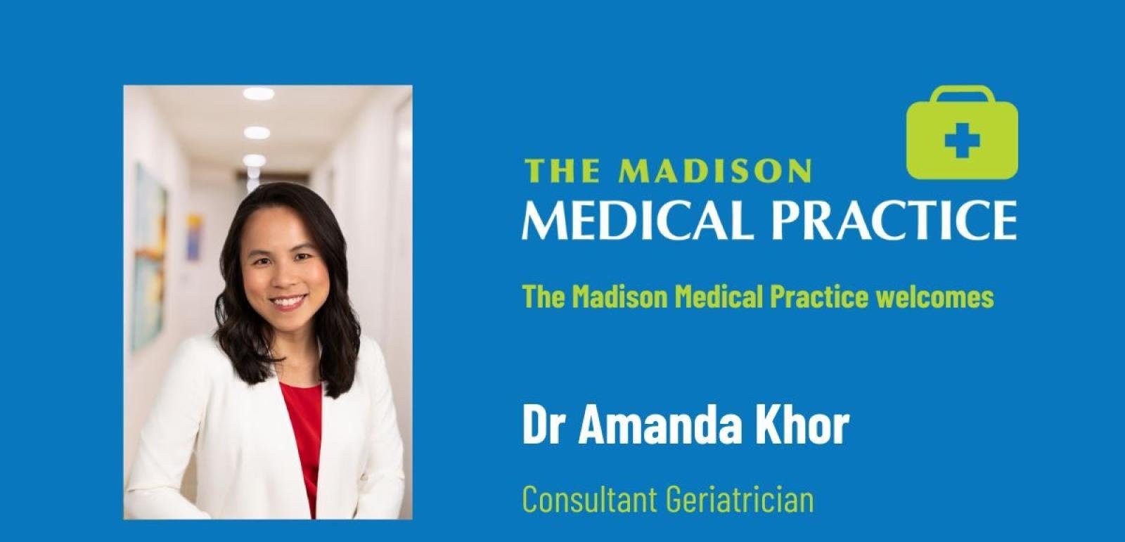 Dr Amanda Khor, Consultant Geriatrician